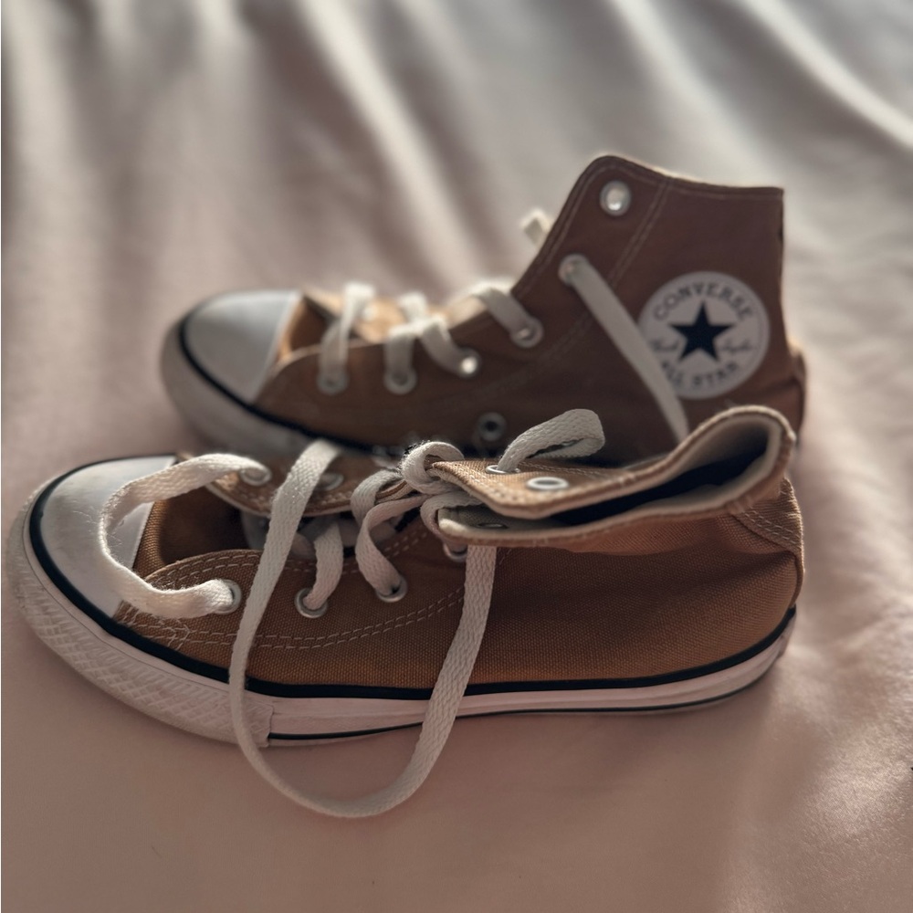 Converse Kids High-Top Sneakers - Tan